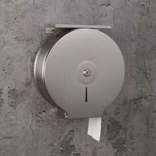 免打孔304不锈钢大卷纸盒厕所酒店卫生间大盘手纸巾厕纸架壁挂式