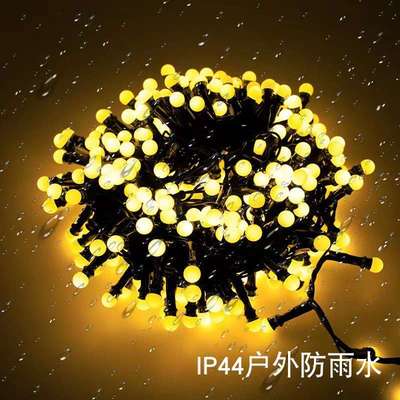 led太阳能圆球灯 户外工程亮化防水灯串圣诞节日街道装饰氛围灯串