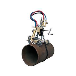 广东管道切割坡口机CG2 钢管火焰切割机 11G手摇管道气割机链条式