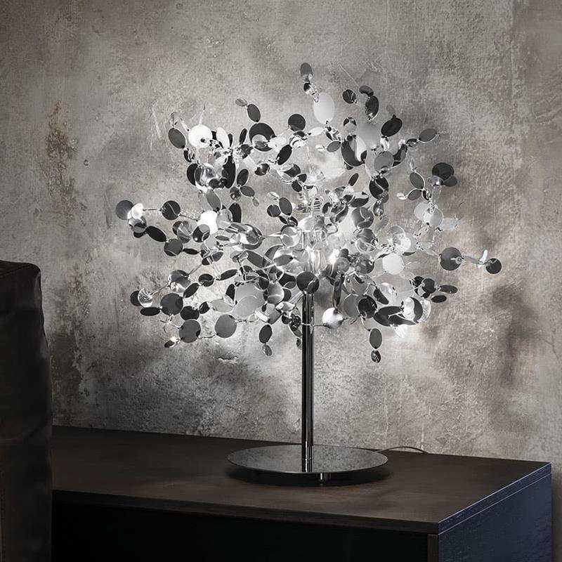 床头装饰台灯摆件轻奢客厅卧室灯意大利创意不锈钢书桌高级感台灯