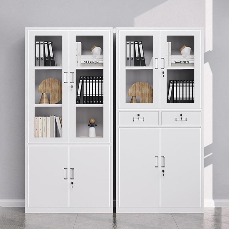 上海钢制办公室文件柜铁皮柜子档案柜资料柜财务凭证带锁储物书柜