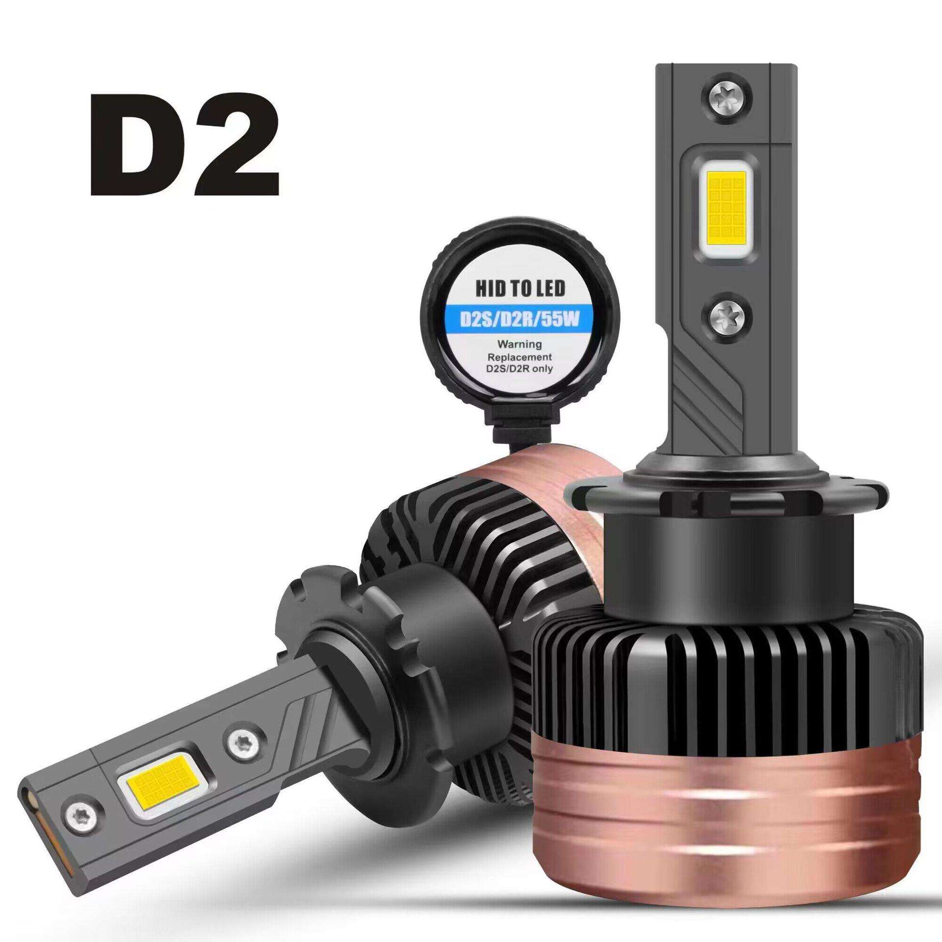 跨境热销直插款led铜管d1s D2SD3SD4SD5Sd8s55W内置驱动D系列大灯