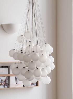 意大利luceplan北欧法式魔豆玻璃气球loft挑空复式楼梯间别墅吊灯