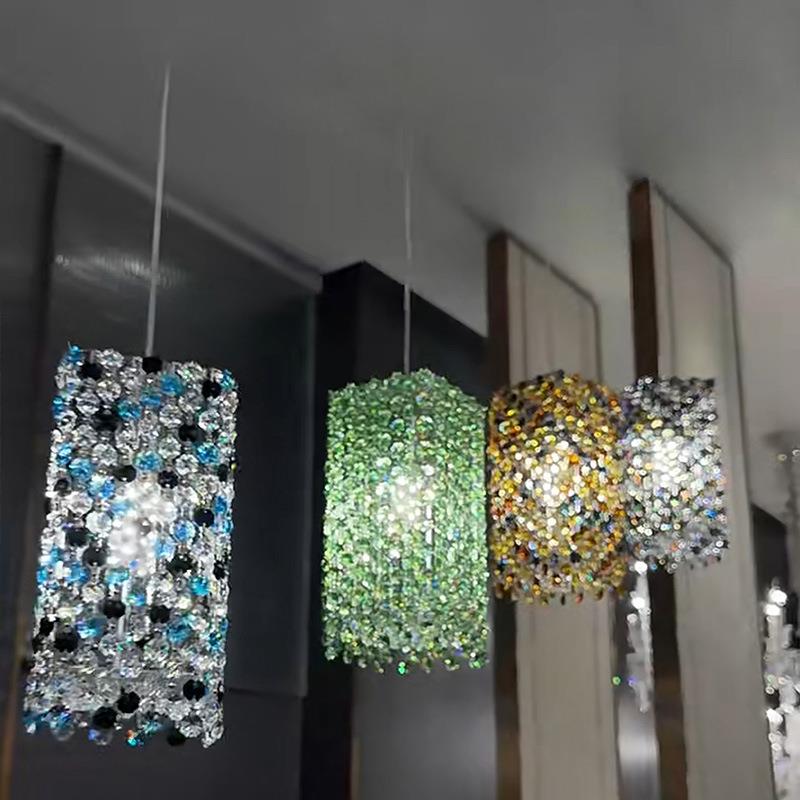 意大利设计师小吊灯法式轻奢高级感卧室床头玄关水晶灯餐厅吧台岛