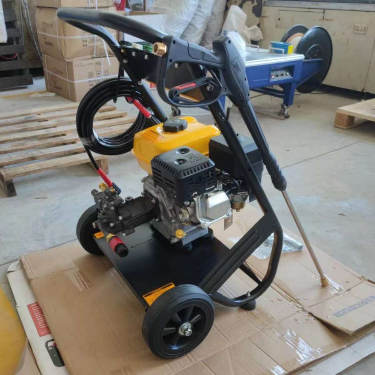 汽油清洗机7HP 外贸 200bar高压水流洗车洗地物业保洁农场清洗