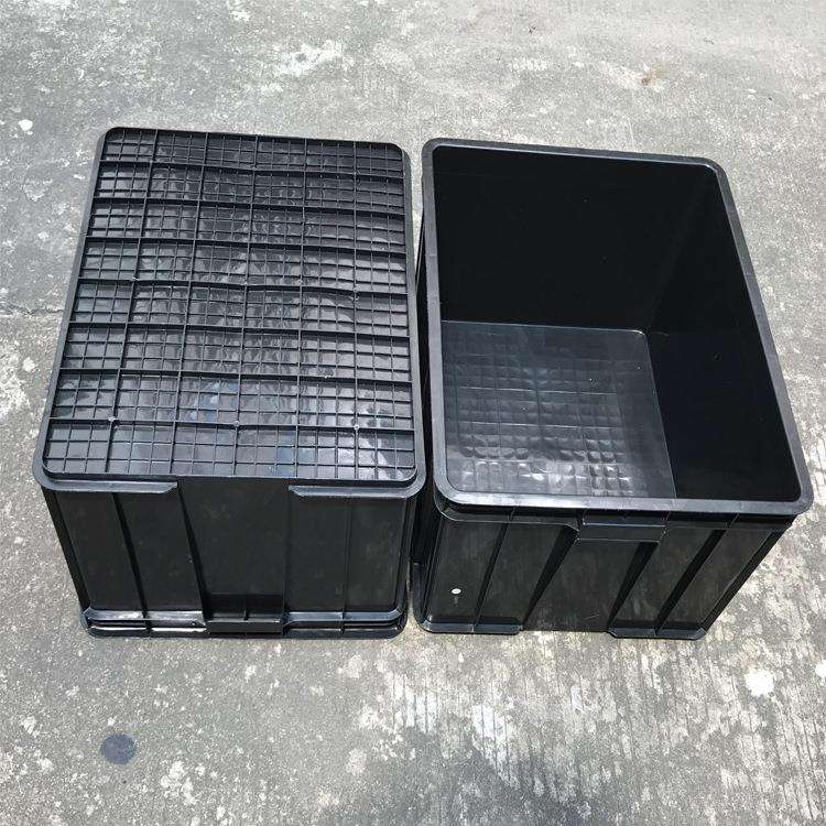 防静电塑料周转箱 车间零配件周转箱仓库储物物料框 物流运输胶箱