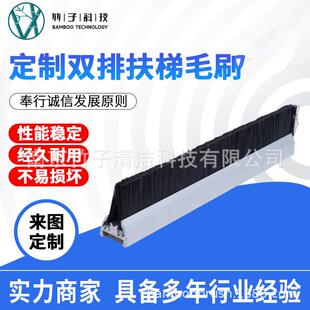 EN-11双通道扶梯毛刷5阻燃尼龙毛刷 单双排防尘自动条形毛刷