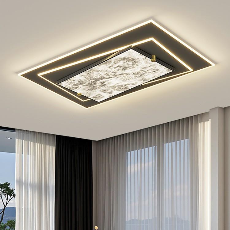 现代客厅灯轻奢高级感意式极简客厅主灯吸顶灯2025新款全屋灯具