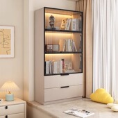 赢庆实木飘窗柜收纳柜阳台收纳柜家用卧室储物立柜定制窗台置物柜