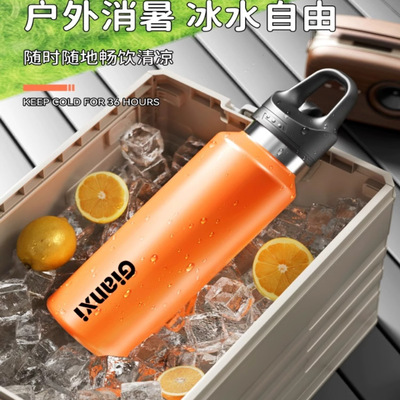 【无惧炎夏 一杯冷酷到底】骑行车载户外运动便携速开保温杯PP