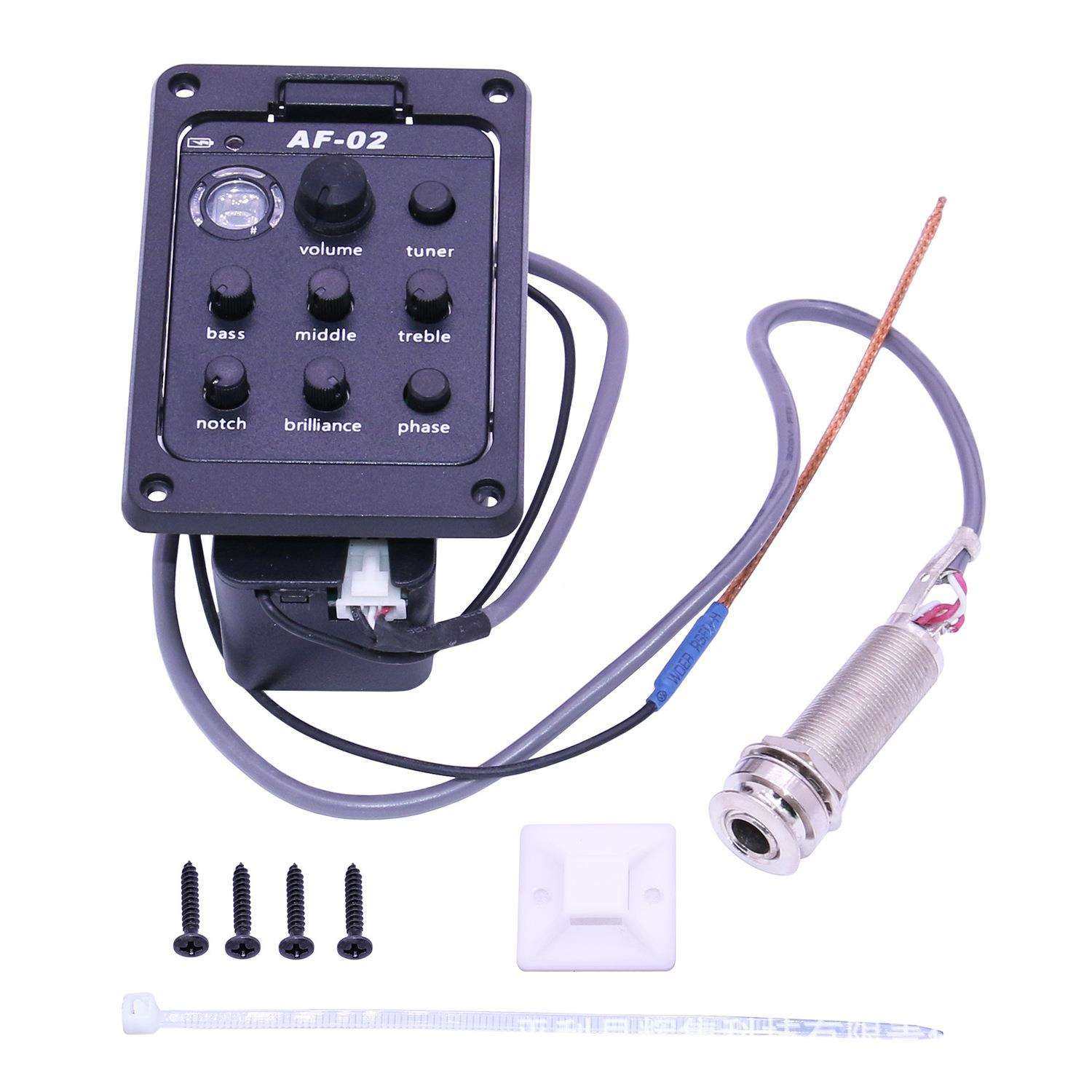 AF-02木吉他拾音器民谣古典木吉他压电拾音器3段EQ均衡器厂家