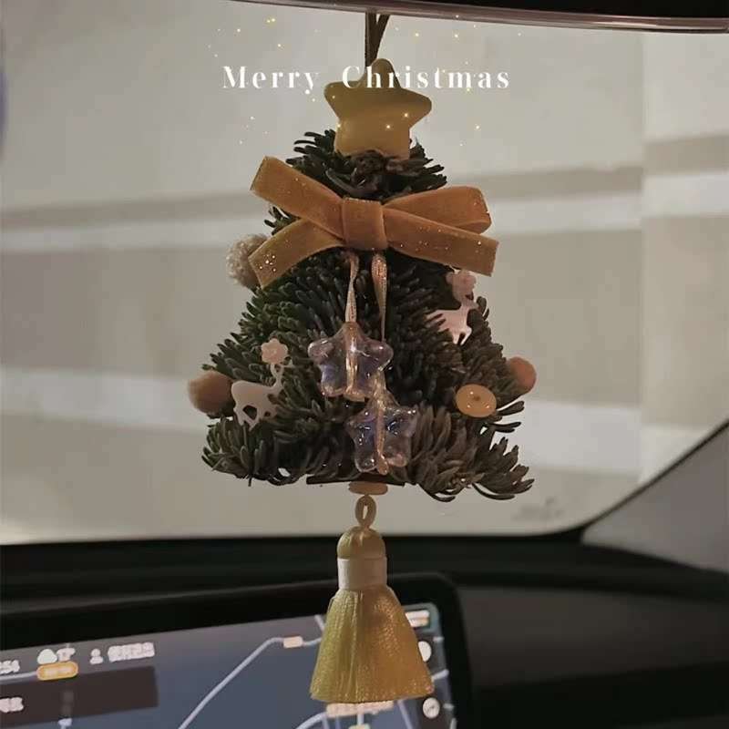 圣诞节车载挂饰荷兰进口诺贝松真松家居客厅墙壁倒挂房间装饰摆件