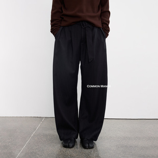 英伦诗篇半松紧垂感条纹西裤 型 穿越雾都条纹弯刀版 COM25AW