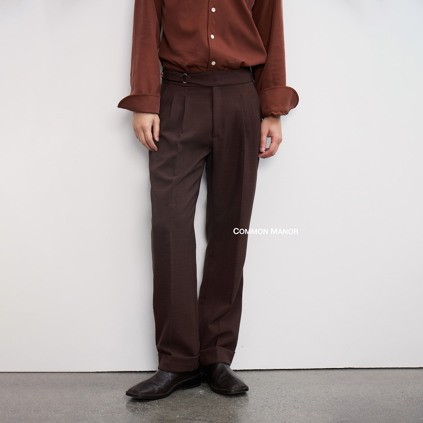 COM地中海优雅那不勒斯西裤