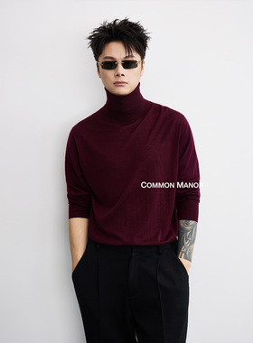 COM25AW【 Biella yarn60支扬子纱羊毛 】超细美利奴高领打底衫