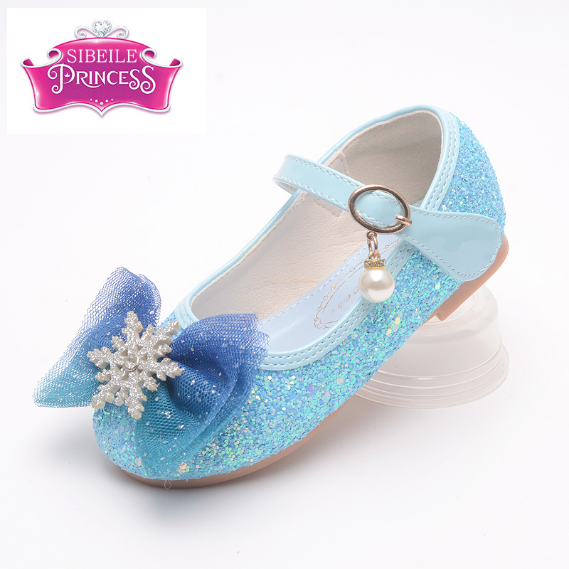 公主鞋女童高跟鞋冰雪奇缘公主鞋