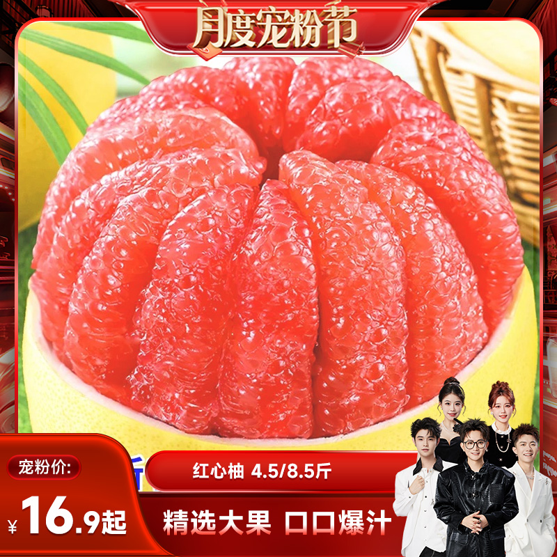 【香菇来了】产地直发福建红心柚子当季现摘新鲜水果