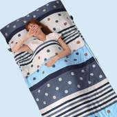 纯棉可脱胆大人办公室内学生宿舍学校午休睡袋单人春秋冬季 防踢被