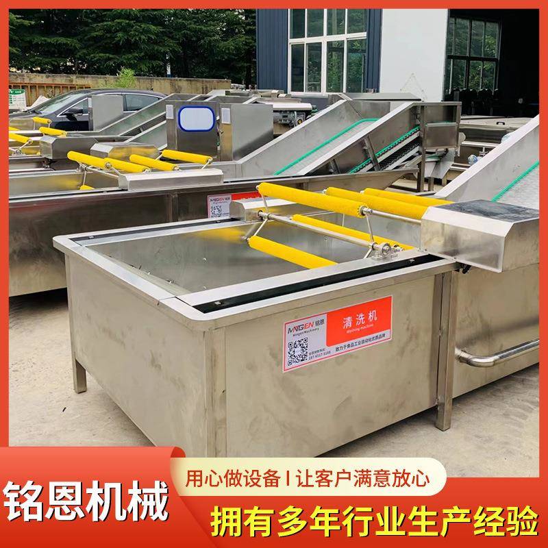 藕地瓜毛辊清洗机小龙虾大闸 蟹莲清洗加工线 果气蔬IHY喷淋泡清