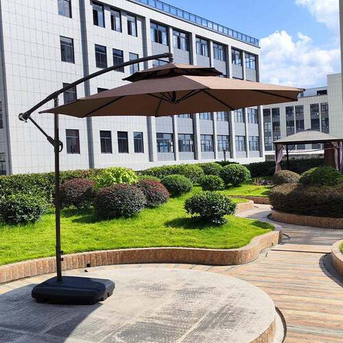 严选户外遮伞庭院伞台太阳伞露天阳别849墅阳室外摊伞香蕉伞岗亭