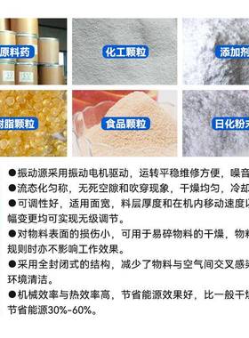 厂振燥家直销精制食盐YNV烘干设备动流化床干机不锈钢制全作