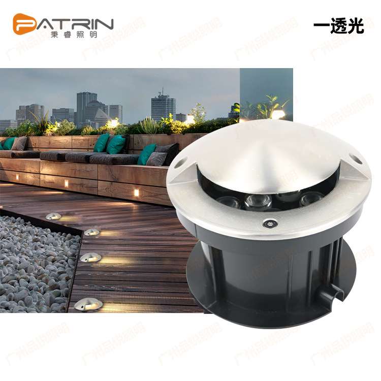 LED不锈钢侧透光地埋灯户外防水侧发光埋地灯侧出光嵌入式龟背灯