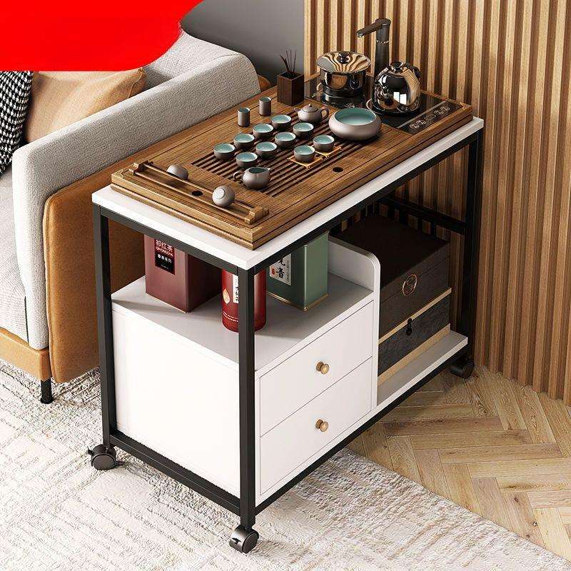 茶几边几茶水柜带轮可移动小型边几小桌子茶台边柜小茶车