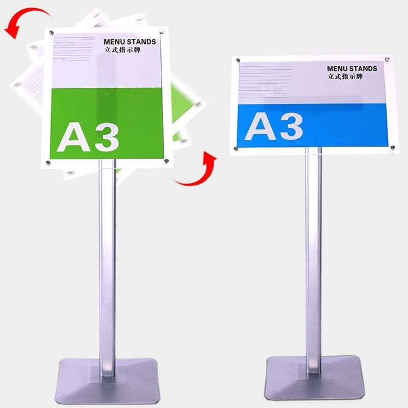 指示牌立式展示架亚克力水牌导向牌广告牌A3A4落地立牌高档引导牌