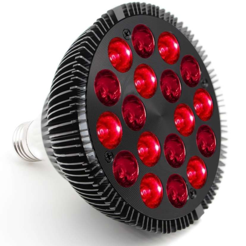 黑色PAR38 UV 紫光18w24w36w帕灯酒吧氛围灯390-400NM红外理疗灯