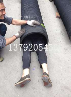 100-700mm黑色橡胶钢丝管吸排管高压输水耐磨吸沙胶管