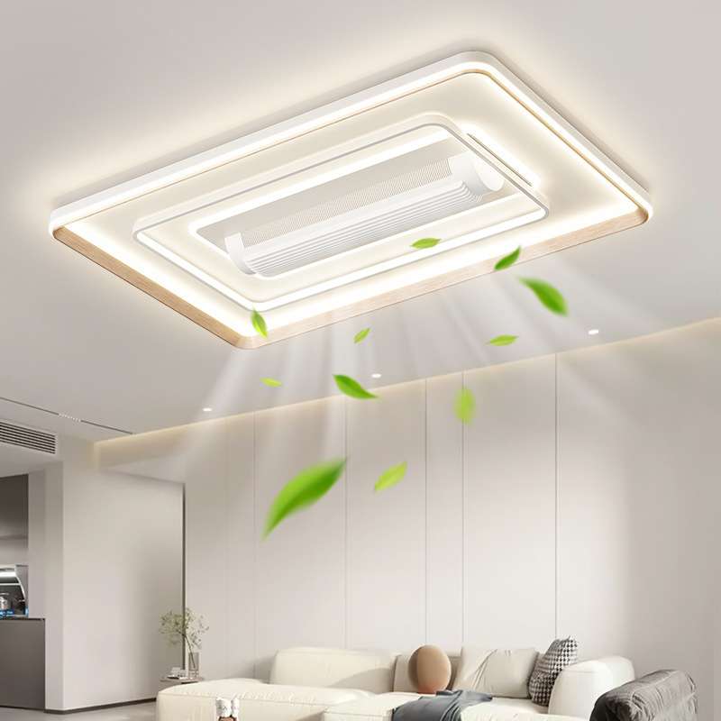 无叶风扇灯LED吸顶灯2024新款客厅灯简约现代大气卧室灯中山灯具