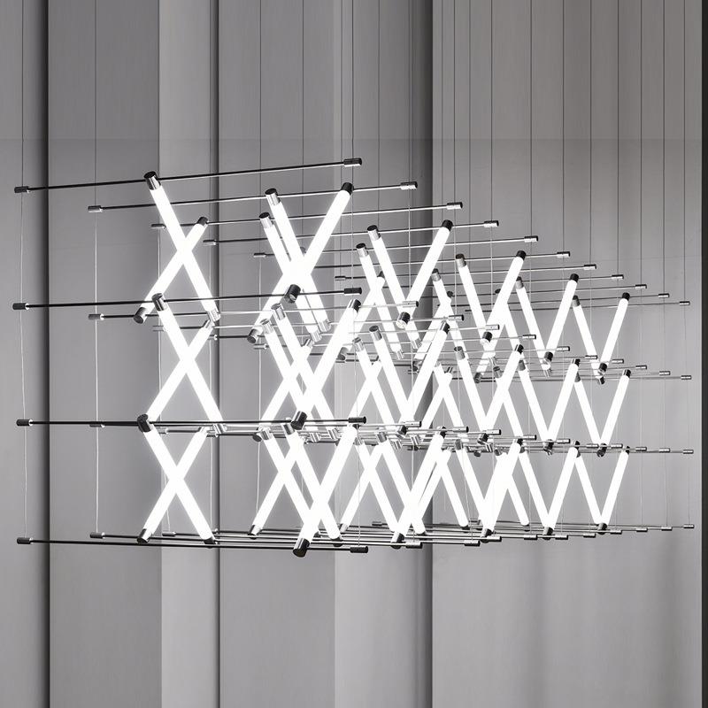 蔡烈超马扎灯餐厅吊灯极简个性组合设计师款展厅售楼部吧台酒吧灯