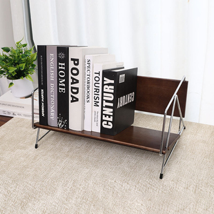 云沐堂实木桌面书架书本收纳架分隔板文件置物书立文件置物架整理