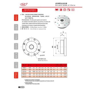 EUK内嵌内置1气动零点快换系统定位器机器人CNC快换夹具生产厂家