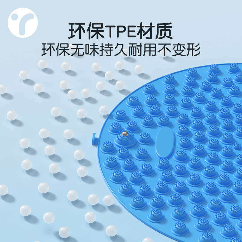超慢跑指压板足底按摩垫室内原地跑步圆形小竹笋脚底通经络指压板