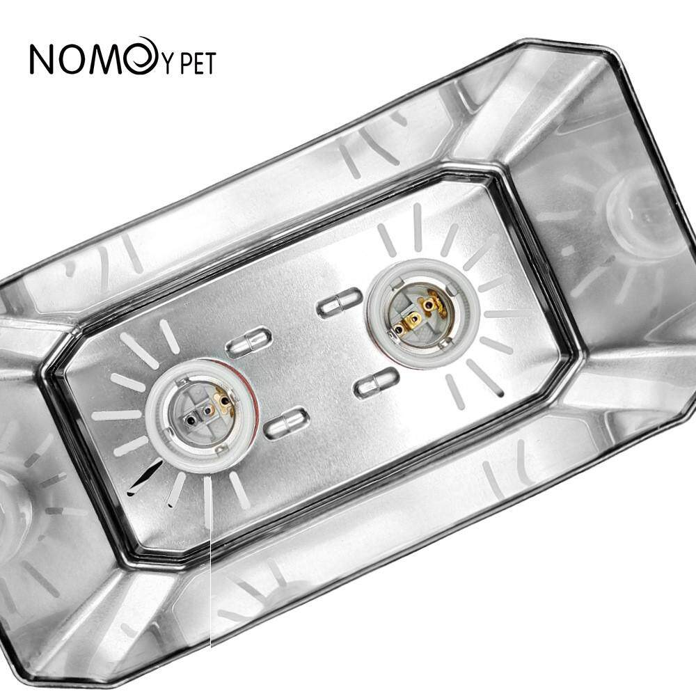 爬宠箱雨林缸双桶灯罩高反射UVB加热灯UVA太阳灯陶瓷灯座防烫灯罩