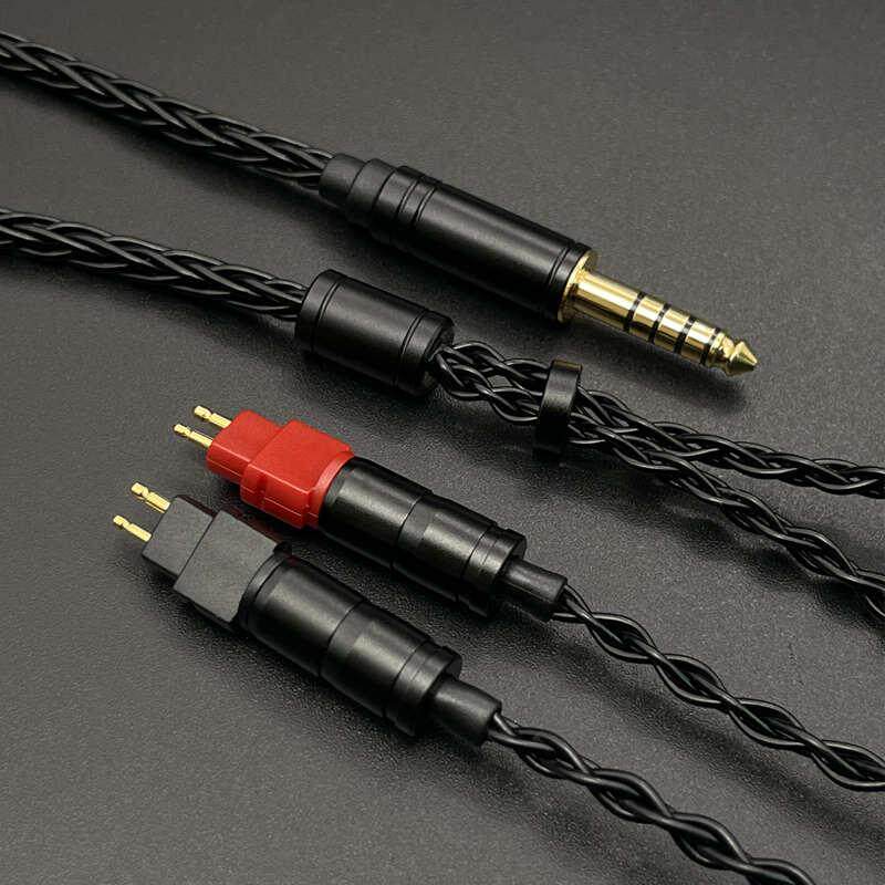 4.4平衡适用森海hd650 hd660s hd600 hd580 hd25耳机升级线单晶铜