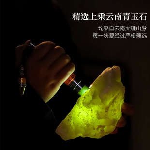 天然玉石招财伏虎摆件家居客厅办公桌装饰镇纸笔搁摆设送领导礼品