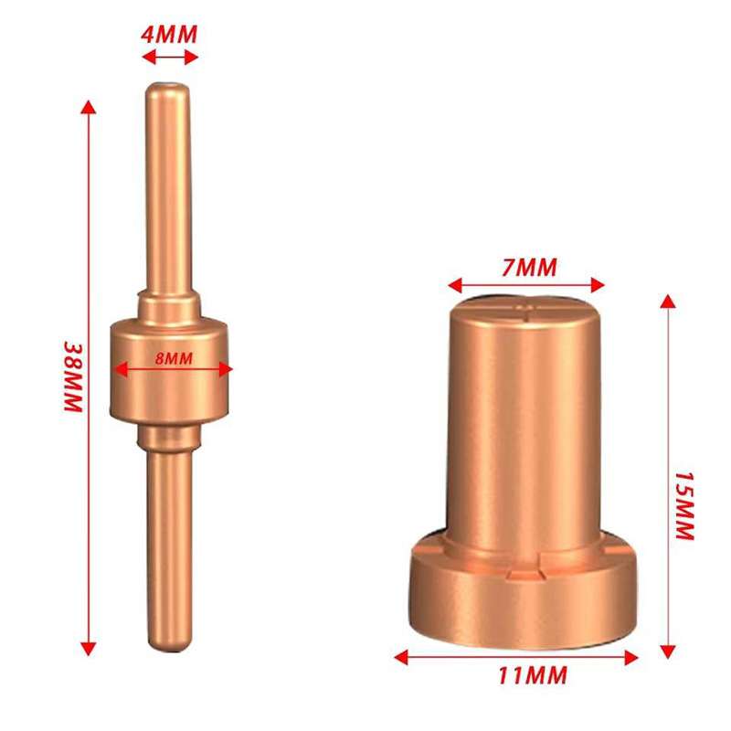 跨境PT31/温州40A/等离子切割配件LG40电极喷嘴保护罩分流器59PCS