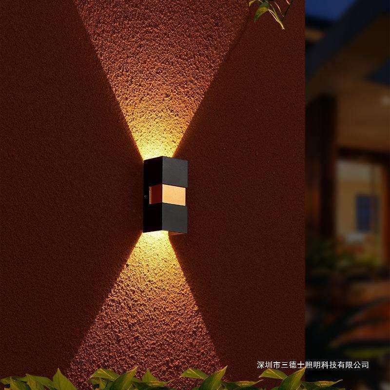 阳台壁灯墙灯超亮露台灯户外防水过道走廊现代简约外墙室外庭院灯