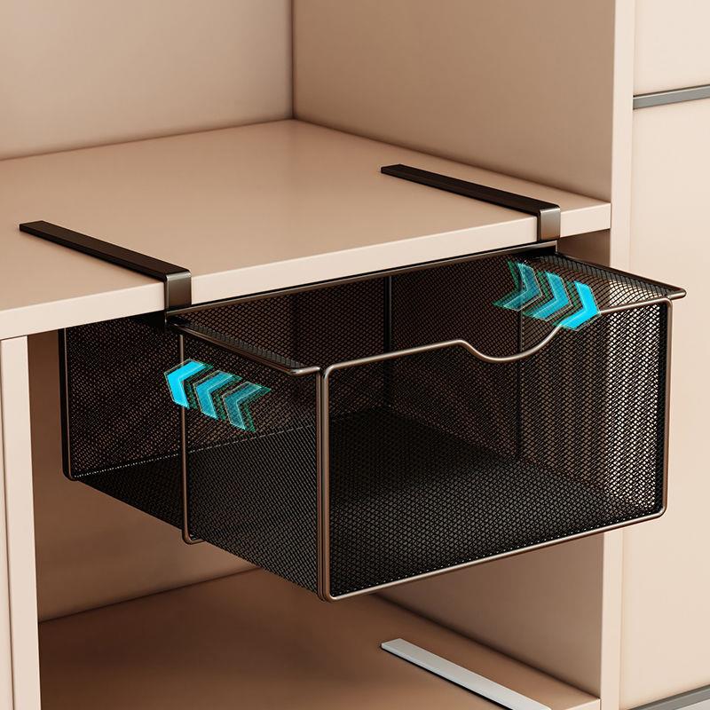 房间分割衣柜抽拉隔板分层架子抽屉式置物架下挂篮收纳神器筐宿舍