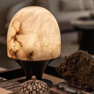 设计师售楼处样板房前台接待吧台云石台灯西班牙进口卧室床头书房