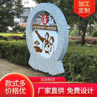 制四川标识厂家标牌广告导视牌精神堡垒广 商用公园标识牌定