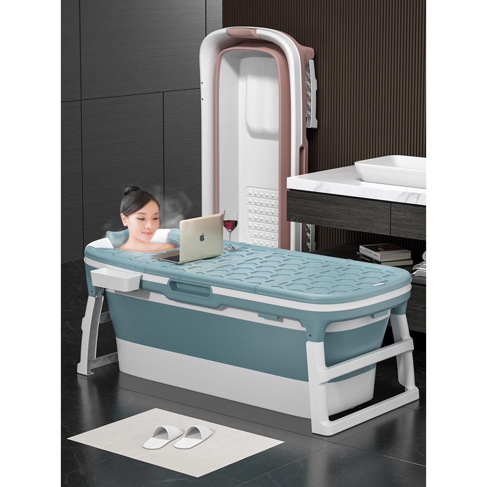 加大成人折叠浴桶浴缸泡澡桶儿童洗澡桶大人沐浴桶塑料浴盆可坐