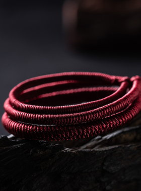 极速花素藏式九i乘金刚结红绳手绳男女情侣手工编织幸运简约手链