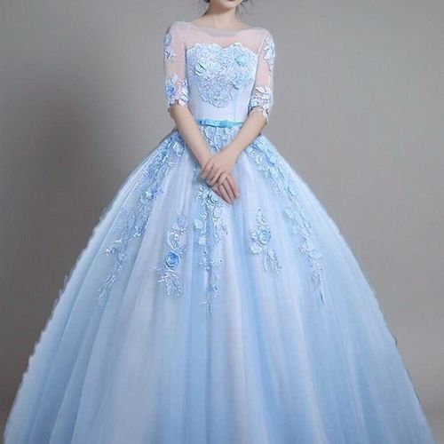 极速学生汇报演出艺考礼服舞台独唱D蓬蓬裙年会主持晚礼服长款演