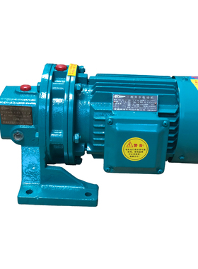 极速行星摆线针轮减速三相380V卧式带电机直连齿轮R箱搅拌机BWXW