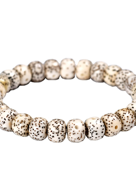 极速星月菩提子手串单圈手链男女新月高J密顺白正月文玩佛珠绕指