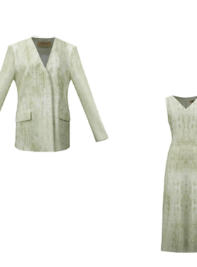 【彤姐原创】气质轻奢时尚百搭女装西装外套+连衣裙套装W25D395
