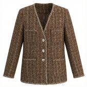 女款 小香风外套W25B969 设计师款 气质职业修身 彤姐原创 冬季